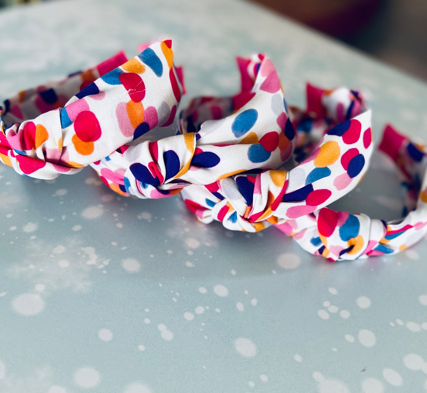 Vibrant polkadot aliceband