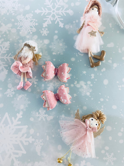 Perfectly pink - xmas bow set