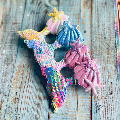 Ariel mermaid hair clips