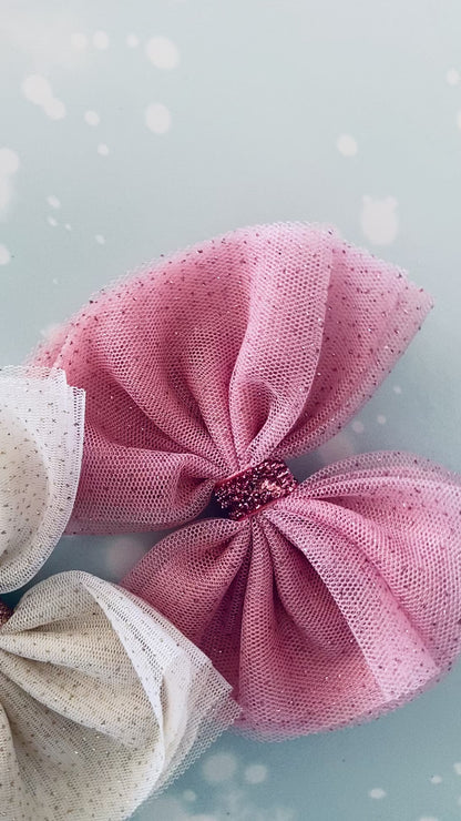 Glitter Tulle ✨ bows